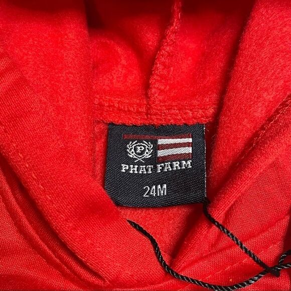 New with Tags! Phat Farm Logo Hoodie Sz 24 Months - Picture 4 of 7